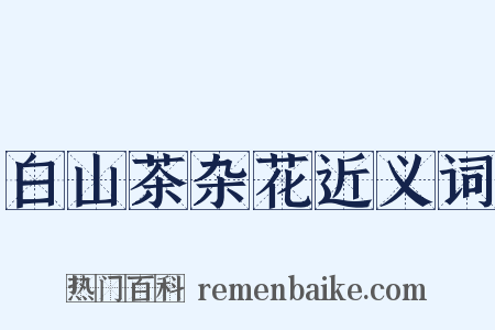 白山茶杂花近义词是什么意思的图片